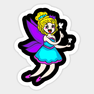 Mardi Gras Tooth Fairy Costume Original Gift Sticker